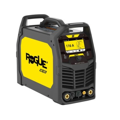 Esab Rogue ET 230iP AC/DC  saldatrice TIG AC/DC monofase per alluminio, acciaio inossidabile e acciaio al carbonio.